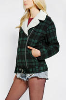 Thumbnail for your product : Urban Outfitters ByCORPUS Oversized Plaid Moto Jacket