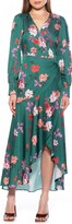 Thumbnail for your product : Alexia Admor Floral Long Sleeve Wrap Maxi Dress