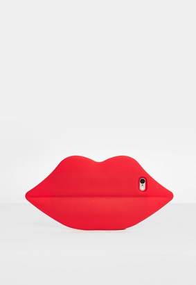 Missguided Red Lips Shape iPhone 6/6S Phone Case