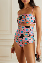Thumbnail for your product : La DoubleJ Giga Reversible Floral-print Bikini Briefs - Pink