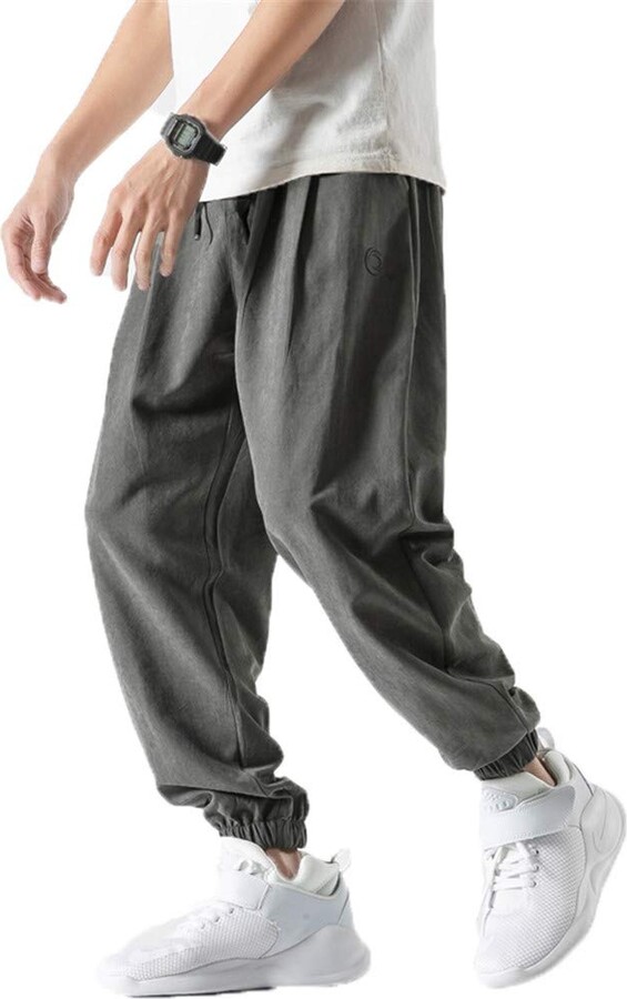 Men Harem Pants Japanese Casual Trouser Man Jogger Pants Chinese Baggy  Pants