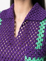 Thumbnail for your product : Jejia Two-Tone Pointelle-Knit Top