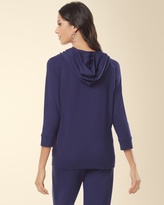 Thumbnail for your product : Soma Intimates Divine Terry Dolman Sleeve Hoodie Navy