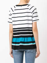 Thumbnail for your product : MICHAEL Michael Kors striped flared hem T-shirt