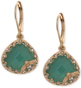 lonna & lilly Gold-Tone Pavé & Colored Stone Bee Drop Earrings