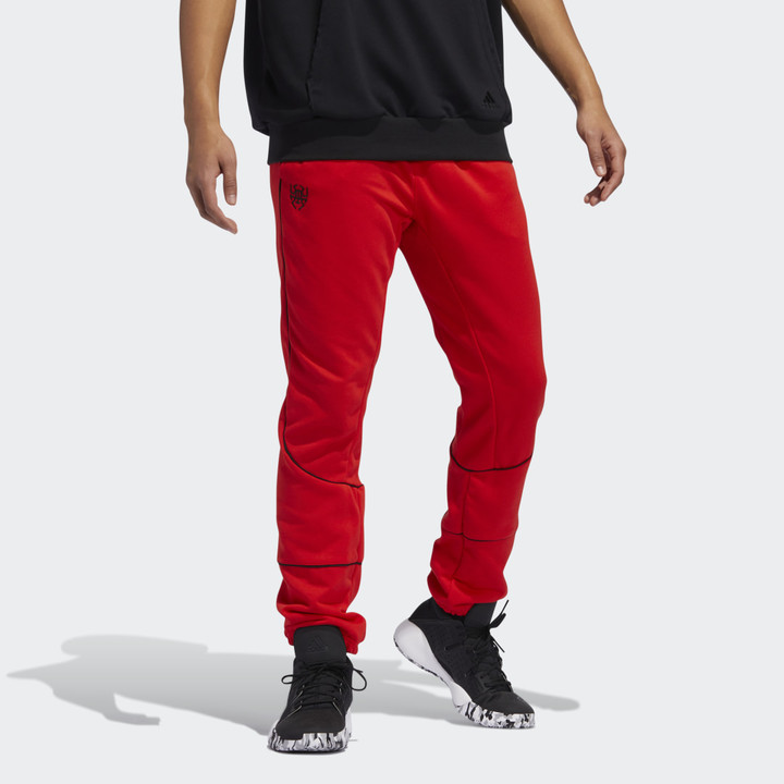 mens red adidas pants