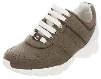 Chanel Canvas & Leather Running Sneakers w/ Tags