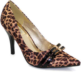 Brown Leopard Bow-Accent Flat