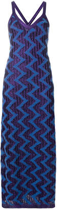 Missoni knit glitter maxi dress