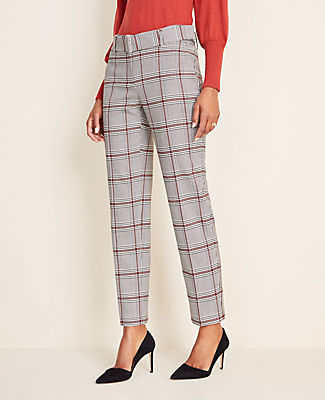womens plaid ankle pants