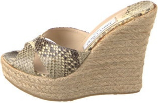 snakeskin espadrilles
