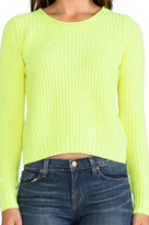 Thumbnail for your product : Autumn Cashmere Shaker Stitch Crop Crew