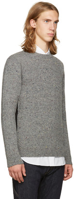 Junya Watanabe Gray & Black Shetland Tweed Sweater