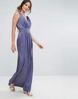 Thumbnail for your product : Little Mistress Tall Wrap Front Strappy Maxi Dress