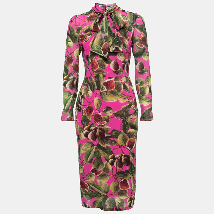Dolce & Gabbana Women's Pink Silk Dresses | ShopStyle