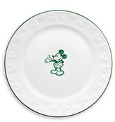Thumbnail for your product : Disney Gourmet Mickey Mouse Dessert Plate - White/Green