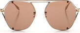 Thumbnail for your product : Alexander McQueen Sunglasses Aviator Sunglasses