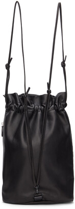 Y's Black Leather Bonsack Backpack