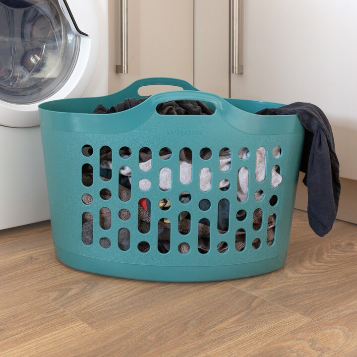 Wham 50l Flexi Laundry Basket Mineral Blue ShopStyle