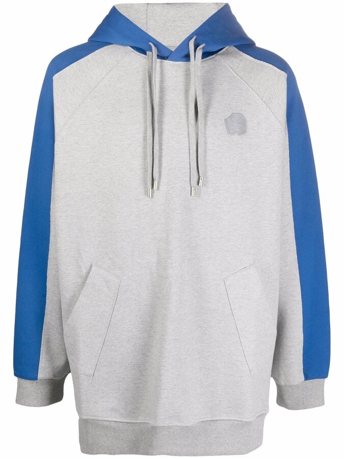 two tone pullover hoodie