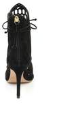 Thumbnail for your product : Rachel Zoe Julie LaserCut Leather PeepToe Ankle Boots