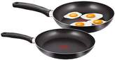 Thumbnail for your product : Tefal 2-Piece 24cm and 28cm Frying Pan Set - Black