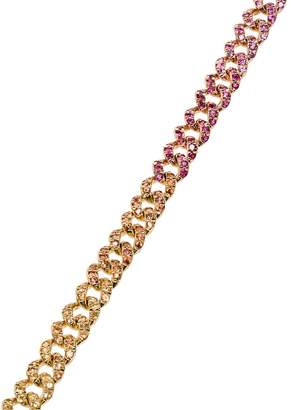 Shay 18kt gold diamond sapphire anklet