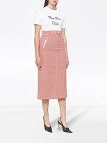 Thumbnail for your product : Miu Miu High-Waisted Gingham Skirt