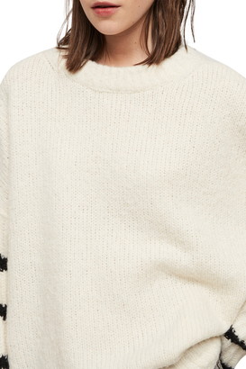 AllSaints Eldon Stripe Sleeve Sweater