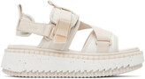 Thumbnail for your product : Chloé White & Off-White Lilli Sandals