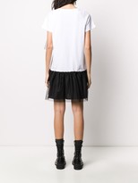 Thumbnail for your product : RED Valentino tulle detailed T-shirt dress