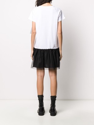 RED Valentino tulle detailed T-shirt dress