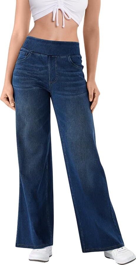 High Waisted Jeggings Amazon Uk Glozeplus Women's High Waisted