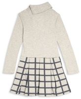 Thumbnail for your product : Petit Bateau Little Girl's Folded Collar Dress