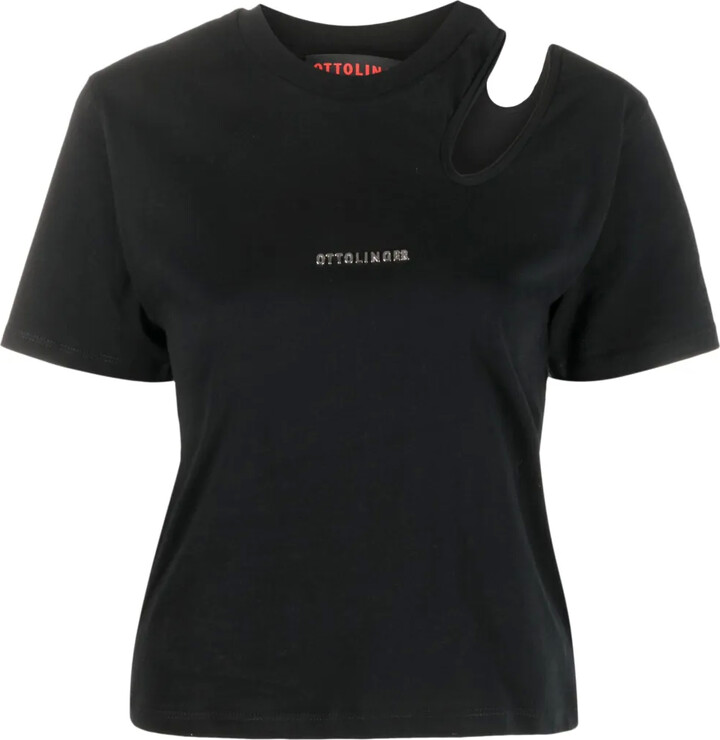 Ottolinger cut-out detail organic cotton T-shirt