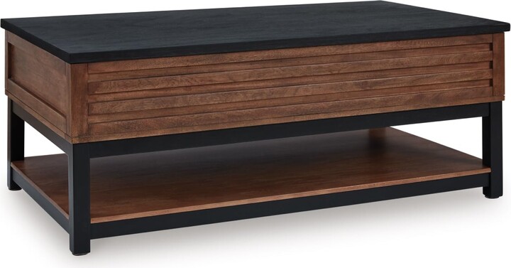 Signature Design by Ashley Kallari Casual Lift Top Coffee Table with 2 Storage Bins