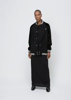 Thumbnail for your product : Lanvin Black Wool Combo Long Bomber
