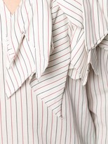 Thumbnail for your product : aganovich Striped Raw Edge Shirt