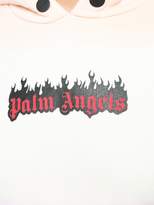Thumbnail for your product : Palm Angels Rainbow burning logo cropped hoodie
