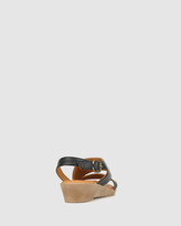Thumbnail for your product : Airflex Women's Black Wedge Sandals - Bingle Leather Wedge Sandals - Size One Size, 8 at The Iconic