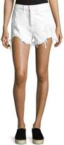 T by Alexander Wang Hike Rolled Distressed Denim Shorts