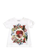 Thumbnail for your product : Dolce & Gabbana Heart Printed Cotton Jersey T-Shirt
