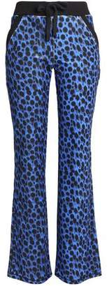 Just Cavalli Leopard-Print Chenille Pajama Pants