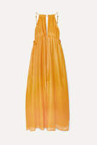 Thumbnail for your product : Cult Gaia Agatha Silk-gauze Maxi Dress - Yellow
