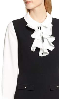 Karl Lagerfeld Paris Ruffle Sweater Dress