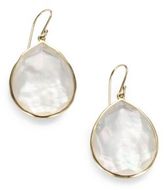 Thumbnail for your product : Ippolita Rock Candy Gelato Mother-Of-Pearl, Clear Quartz & 18K Yellow Gold Large Doublet Teardrop Earrings