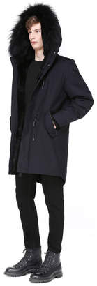 Mackage MORITZ-F flannel parka with fur lined body and hood