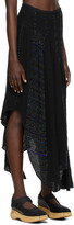 Thumbnail for your product : Luna Del Pinal Beaded Wool Mix Skirt