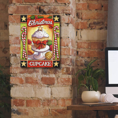 The Holiday Aisle 'Christmas Cupcake' by Cathy Horvath-Buchanan Canvas Wal Art