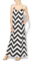 Thumbnail for your product : Tinley Road Chevron Stripe Trapeze Maxi Dress